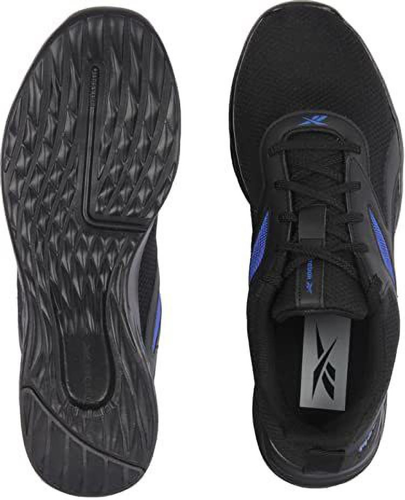 Reebok linea black shop running shoes flipkart