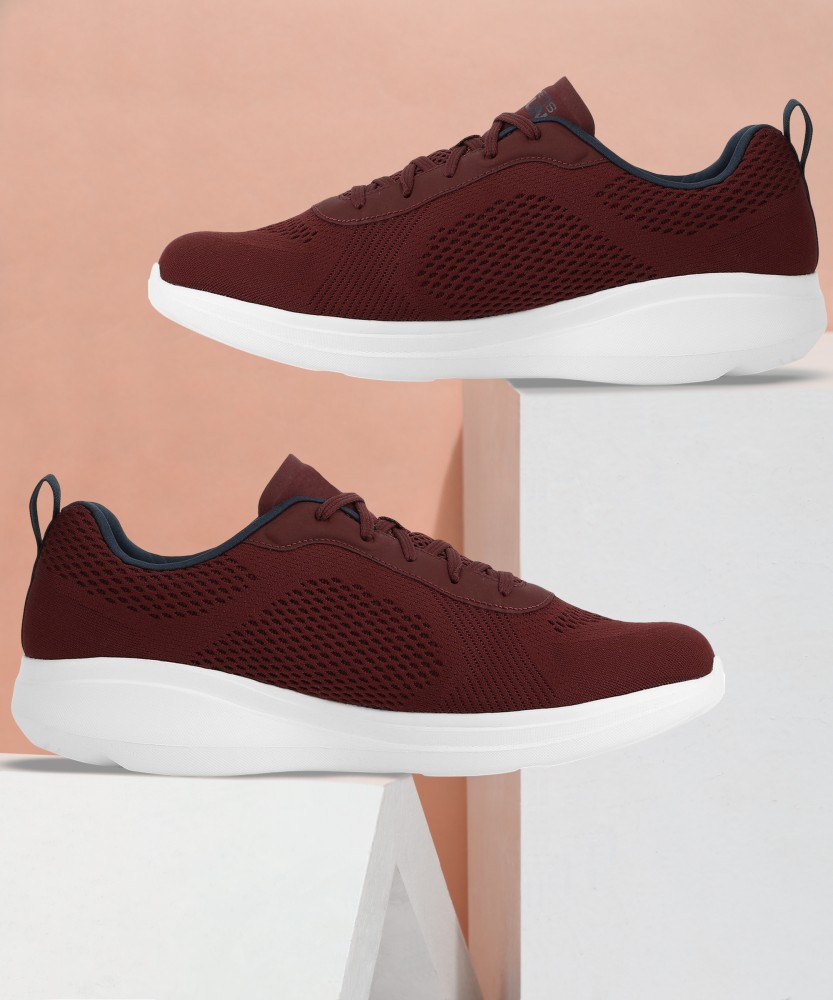 Maroon skechers clearance shoes