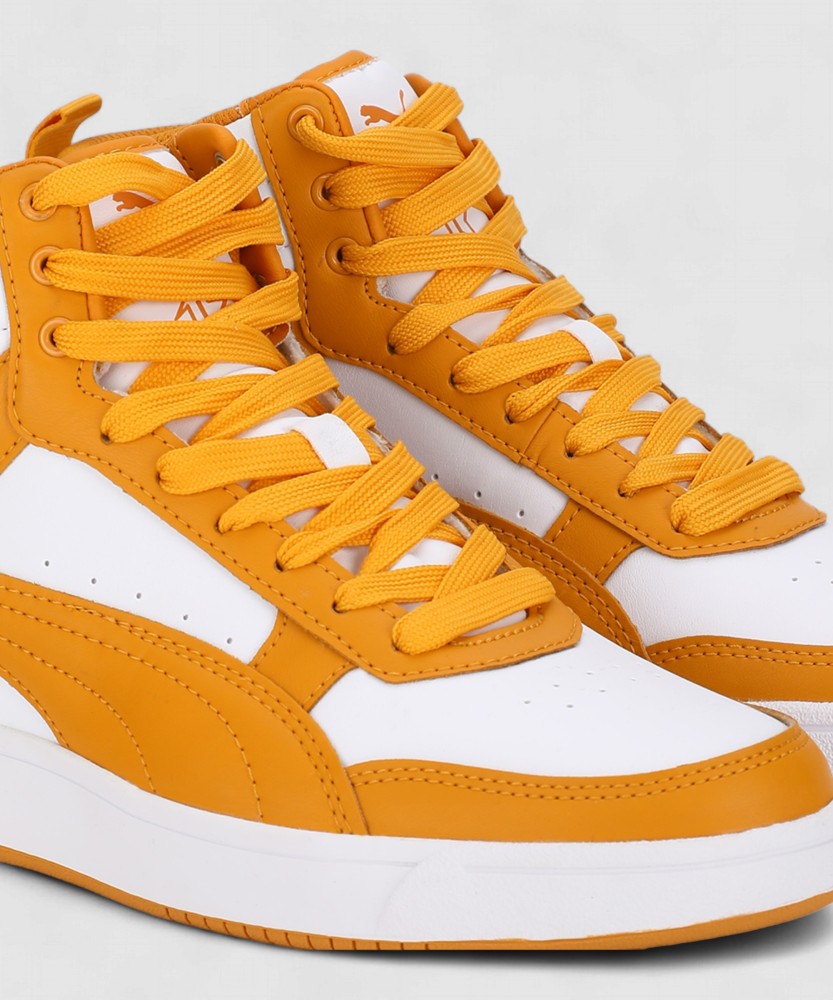 Puma high tops mens yellow best sale