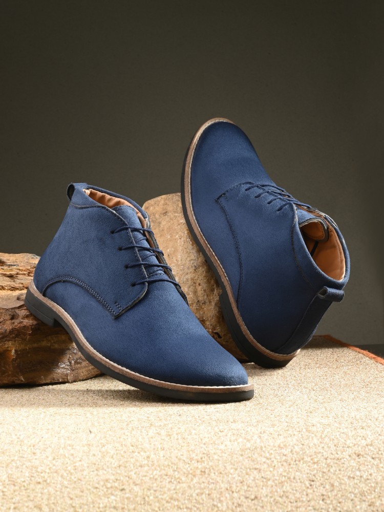 Mens blue chukka on sale boots