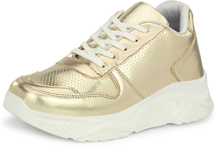 Gold on sale chunky sneakers