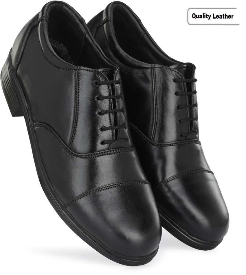 Flipkart shoes black leather deals