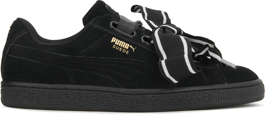 PUMA Suede Heart Satin II Wn s Sneakers For Women Buy Puma Black Color PUMA Suede Heart Satin II Wn s Sneakers For Women Online at Best Price Shop Online