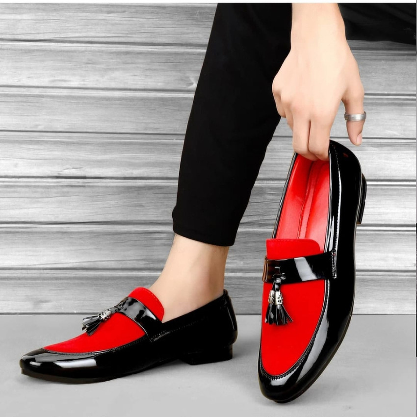 Red top aldo loafers