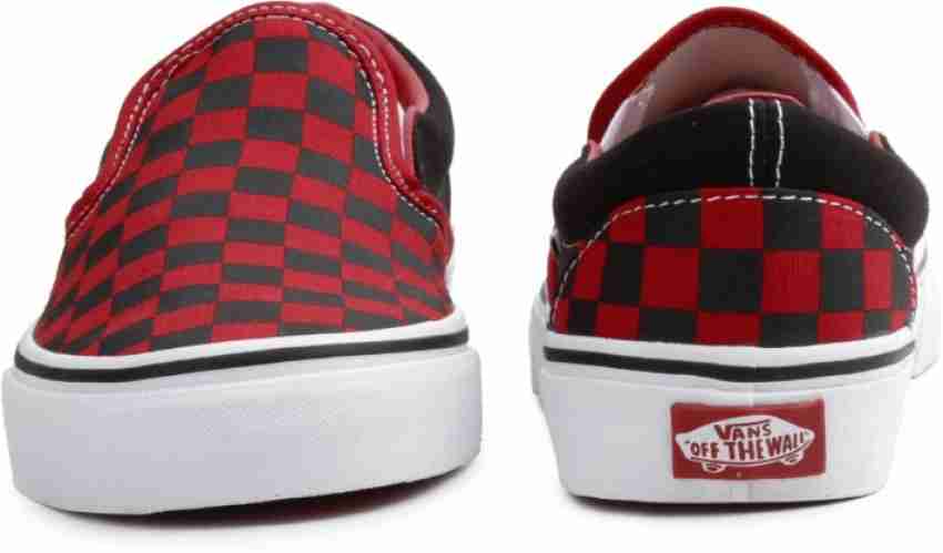 VANS Loafers For Men Buy checker Board red Black Color VANS