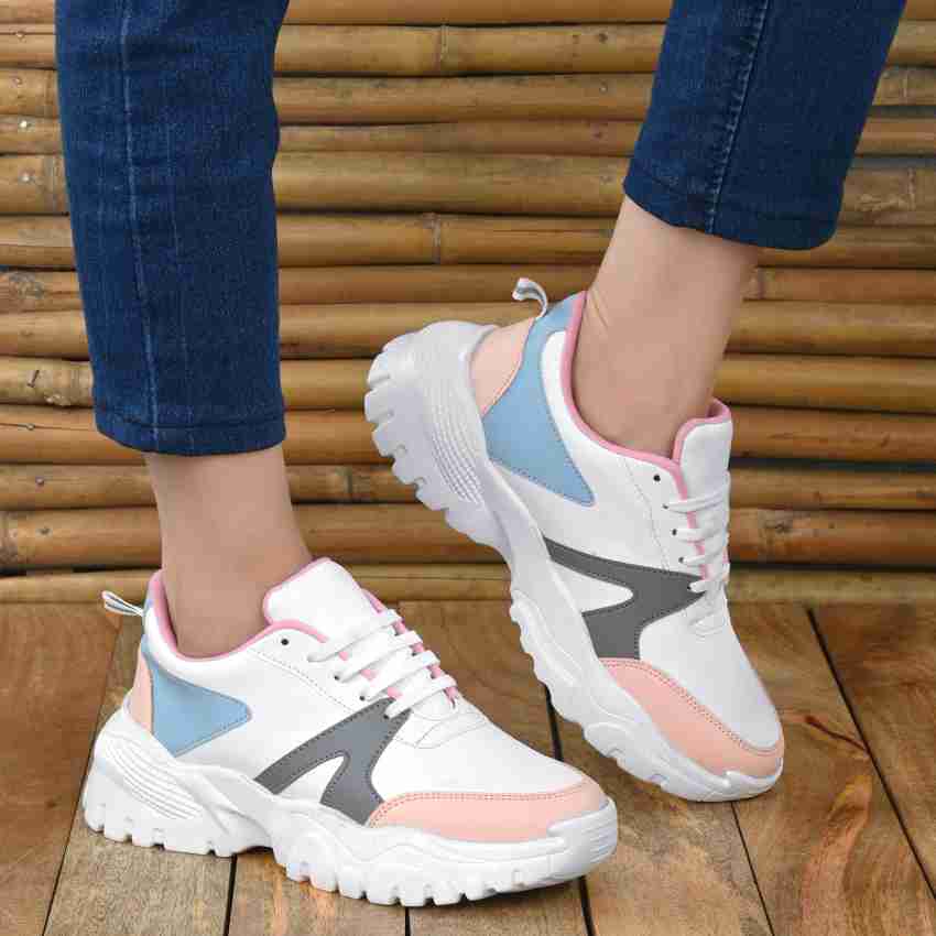 Layasa Casual Sneakers White Shoes For Girls And Sneakers For Women