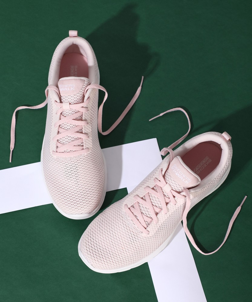 Ladies pink skechers go walk online