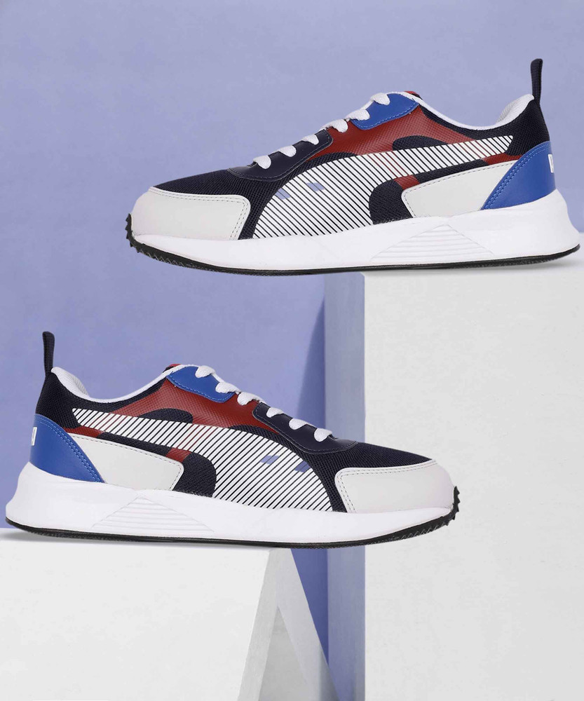 PUMA Puma Men Navy Blue and White Colourblocked Sneakers Sneakers For Men Buy PUMA Puma Men Navy Blue and White Colourblocked Sneakers Sneakers For Men Online at Best Price Shop