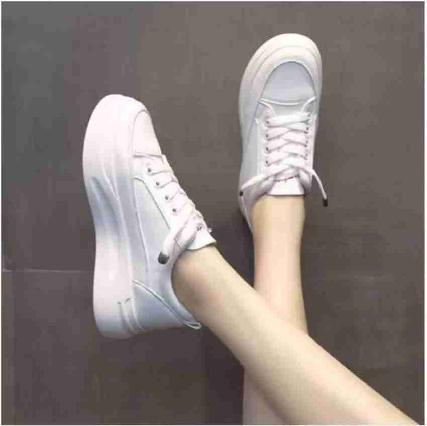 Korean style discount white shoes