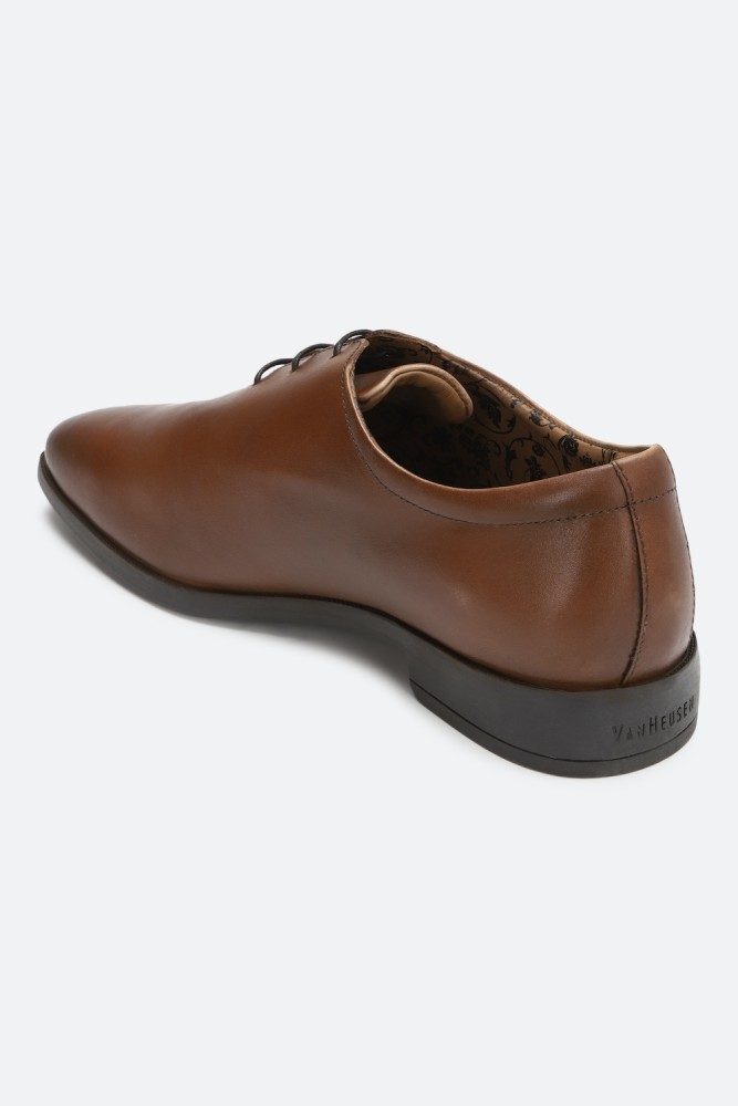Buy Van Heusen Brown Lace Up Shoes Online - 803368