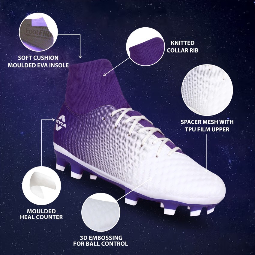 Purple youth football on sale cleats