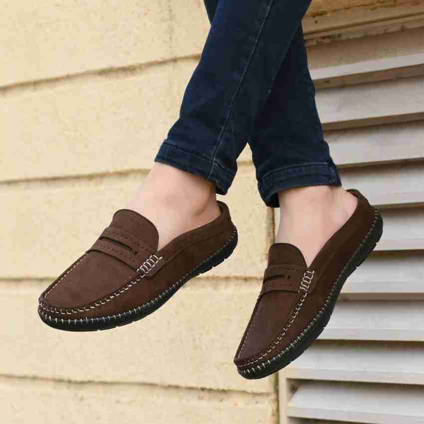 Mens brown casual loafers new arrivals