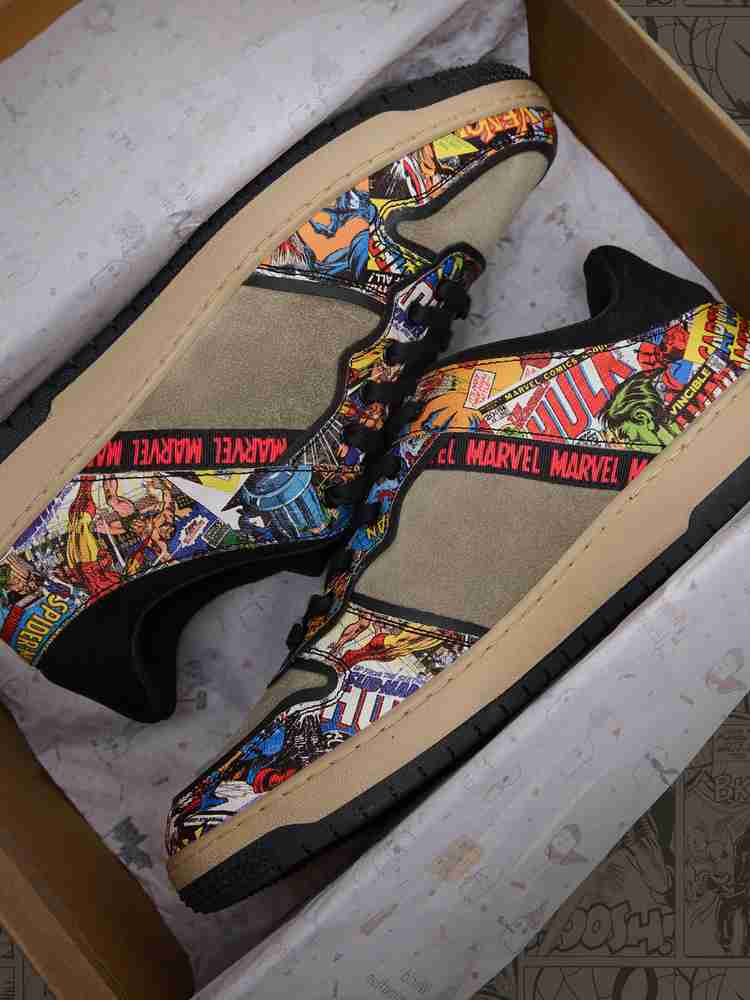 Marvel comic shoes store