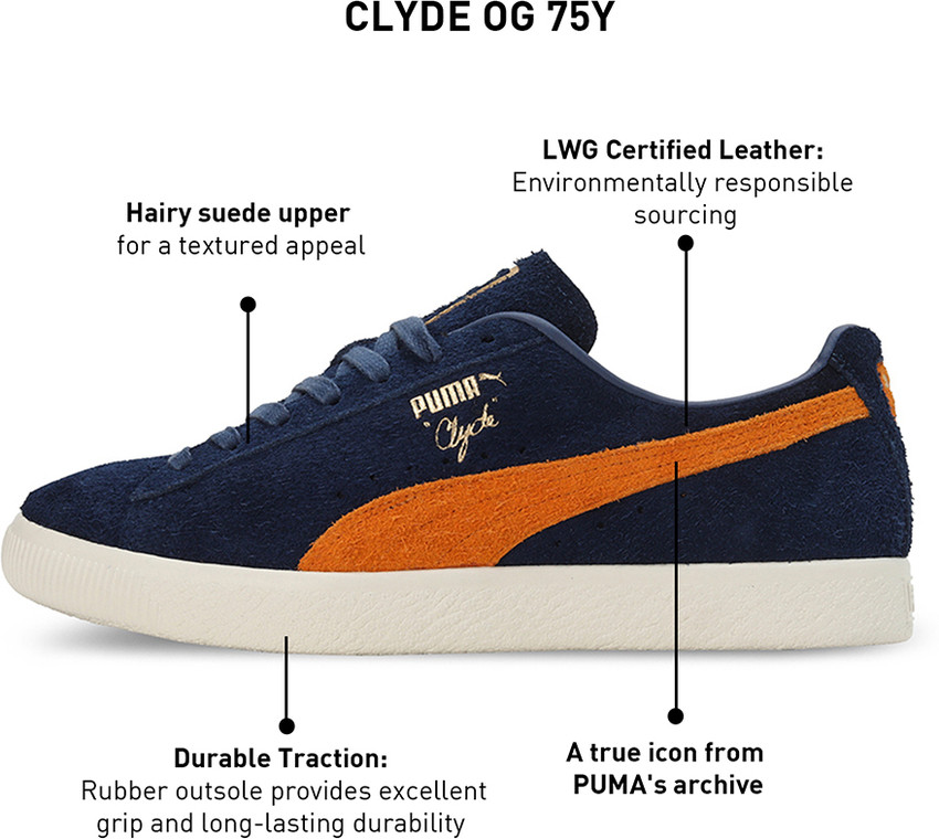 PUMA CLYDE OG 75Y Sneakers For Men - Buy PUMA CLYDE OG 75Y Sneakers For Men  Online at Best Price - Shop Online for Footwears in India | Flipkart.com