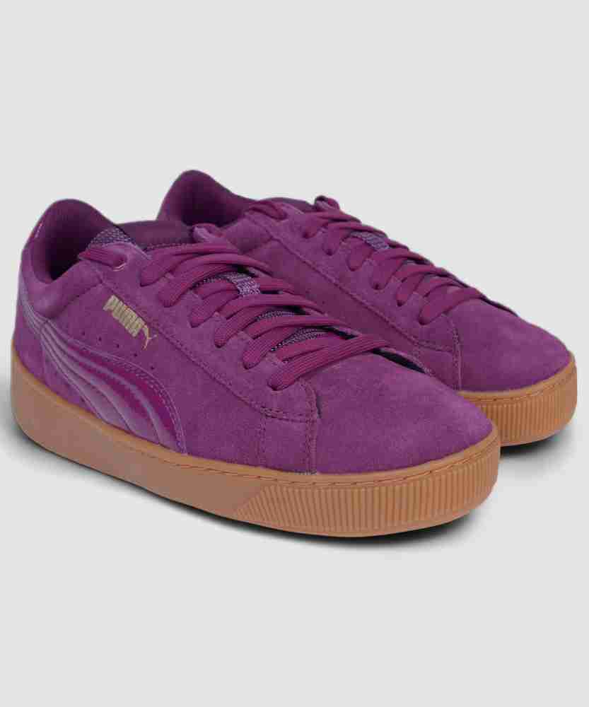 PUMA Vikky Platform Sneakers For Women Buy Dark Purple Dark Purple Color PUMA Vikky Platform Sneakers For Women Online at Best Price Shop Online for Footwears in India Flipkart