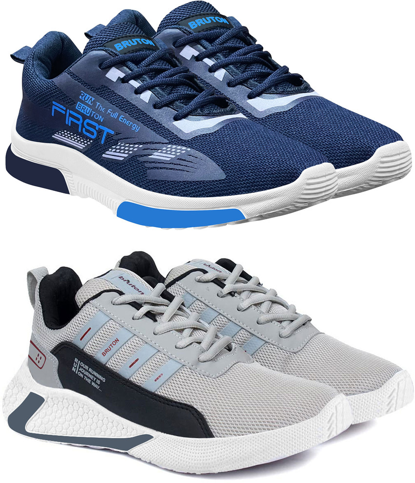 BRUTON Combo of 2 Pack Running Shoes For Men