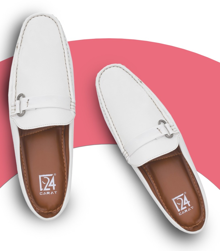 White hot sale loafers flipkart