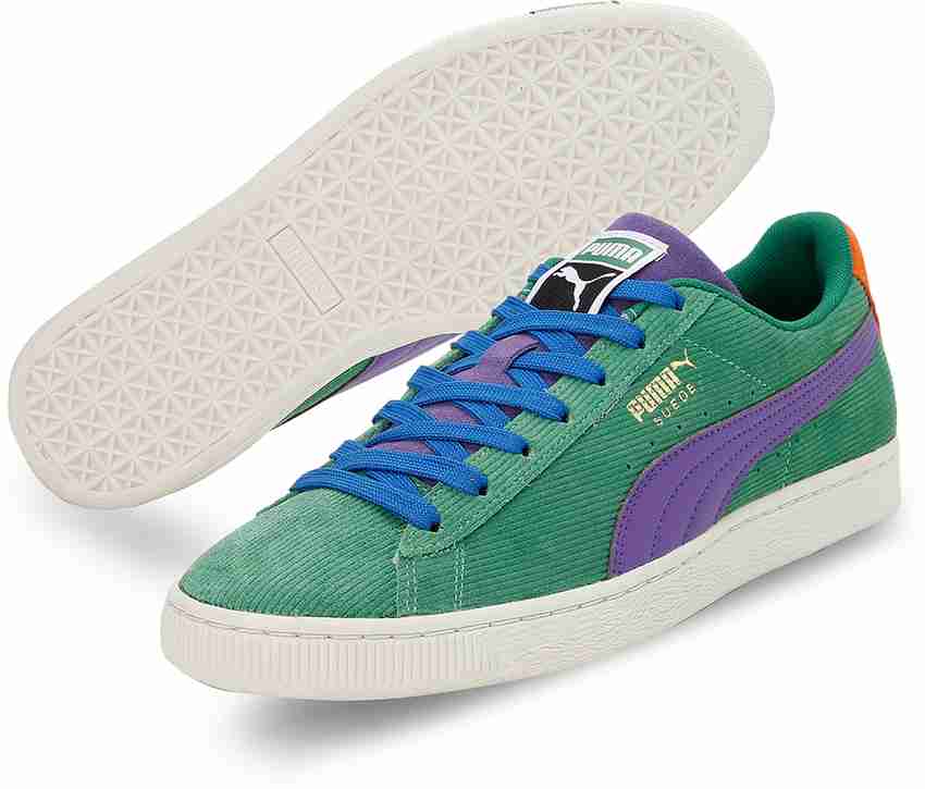 Puma suede hot sale blue green