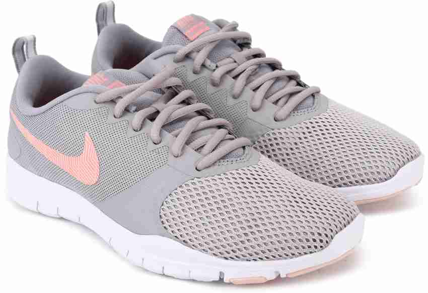 Nike flex essential 2025 women's grey and pink