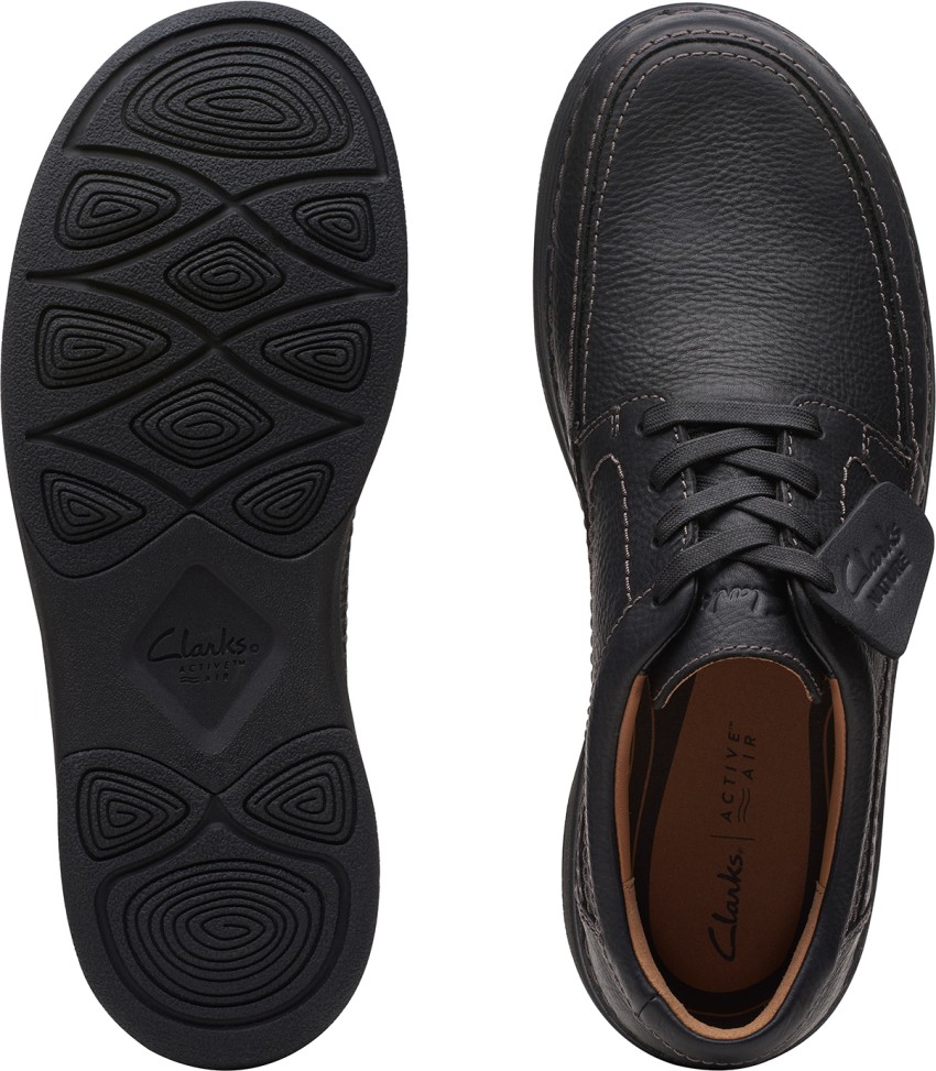 Clarks shoes black leather best sale