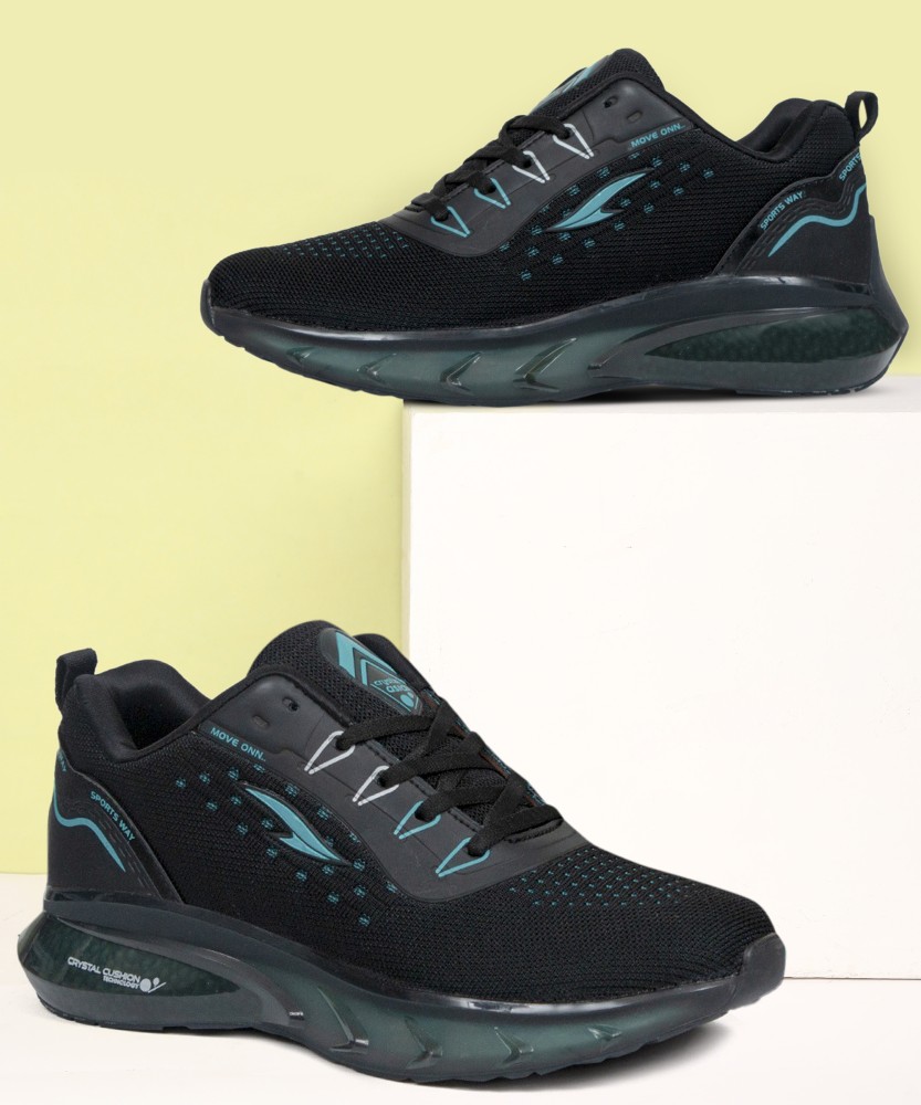 Sports shoes with black sole sale