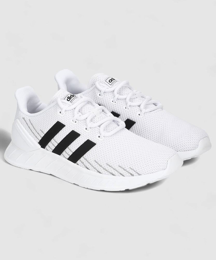 Adidas white shoes with black stripes india hotsell