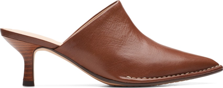 Tan open best sale toe mules