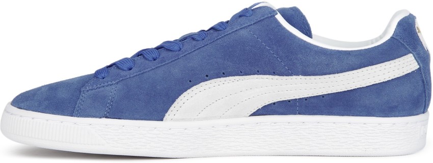 PUMA Suede Classic Sneakers For Men Buy Olympian Blue Puma White Color PUMA Suede Classic Sneakers For Men Online at Best Price Shop Online for Footwears in India Flipkart