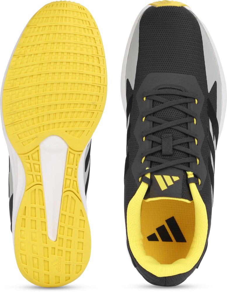 Adidas stabil x men's indoor shoes black outlet yellow