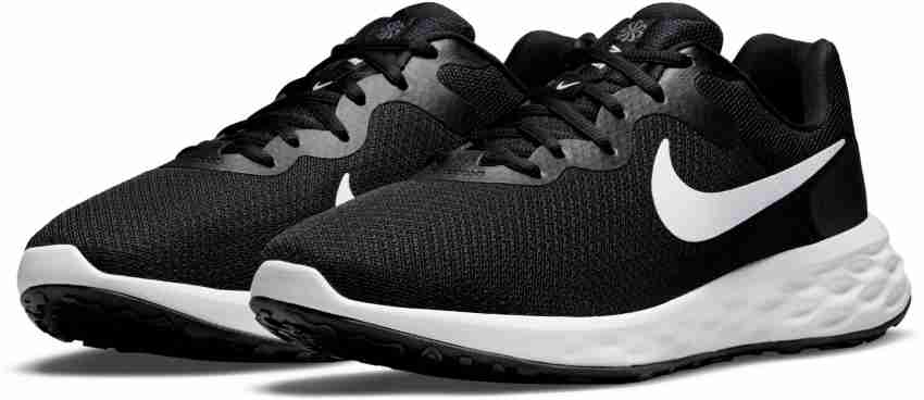 Mens black sale and white nikes