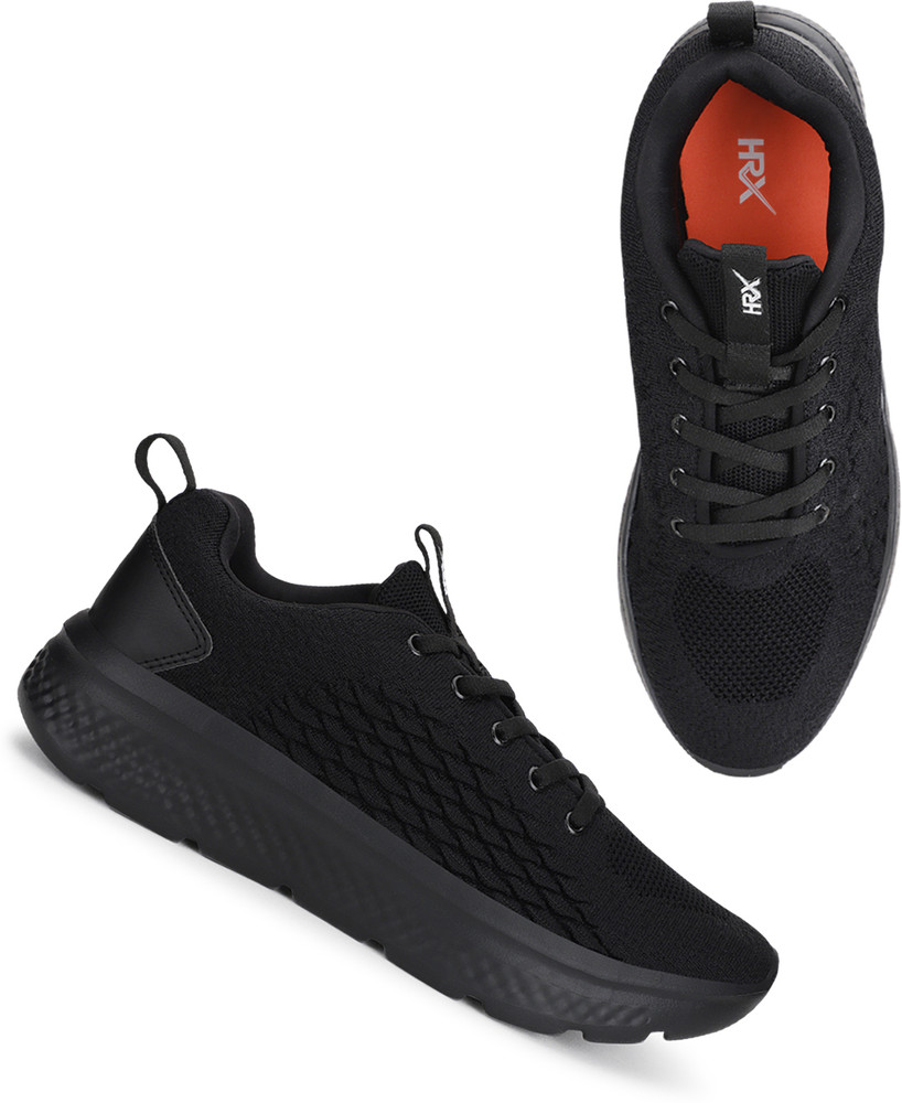 Hrx black running shoes deals