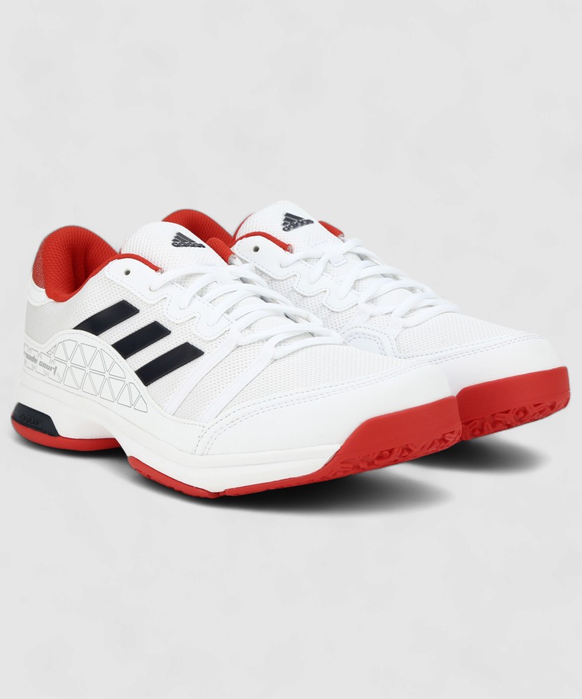 ADIDAS BARRICADE COURT OC Tennis Shoes For Men Buy FTWWHT CONAVY CORRED Color ADIDAS BARRICADE COURT OC Tennis Shoes For Men Online at Best Price Shop Online for Footwears in India