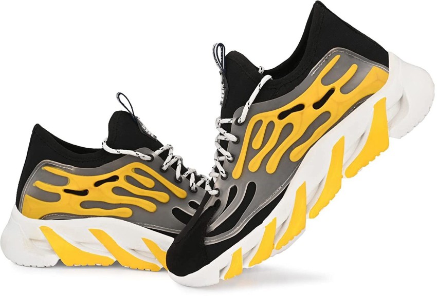 Buy Show Imported Shoes for Men with Shark Sole Comfortable Wear Hip Hop  Style (Numeric_7) Yellow at Amazon.in