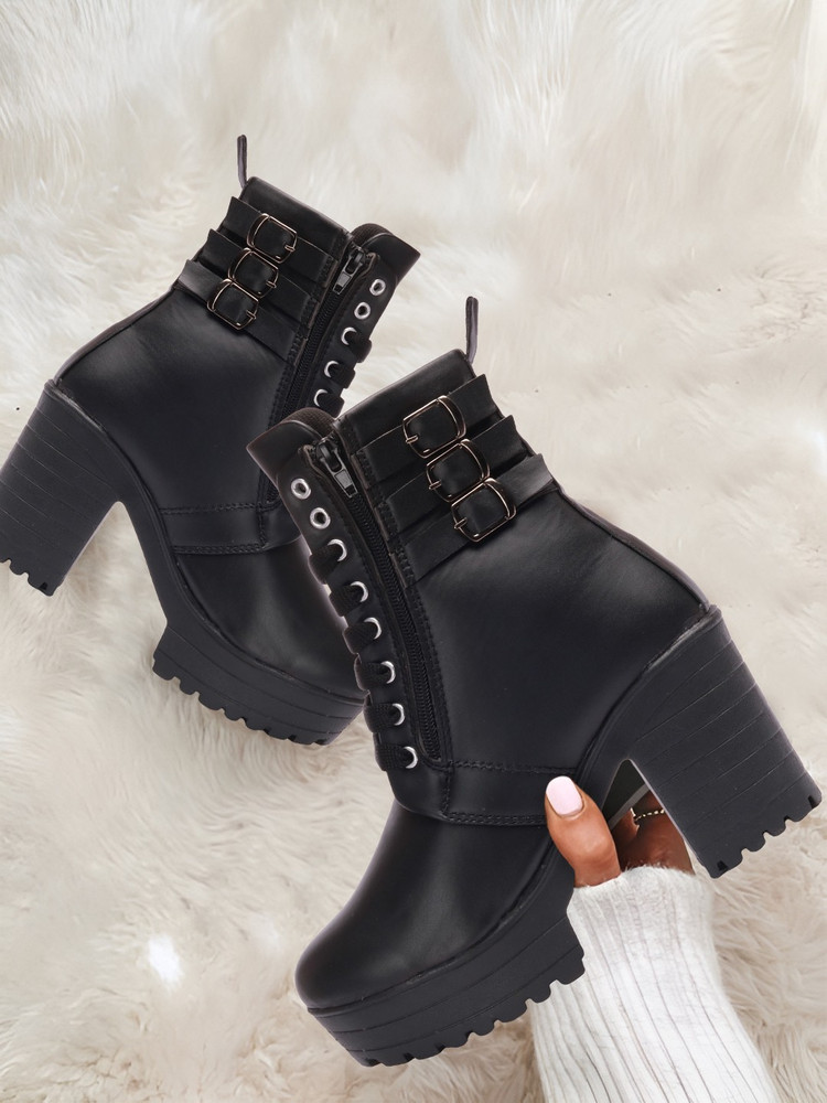 Stylish best sale black booties