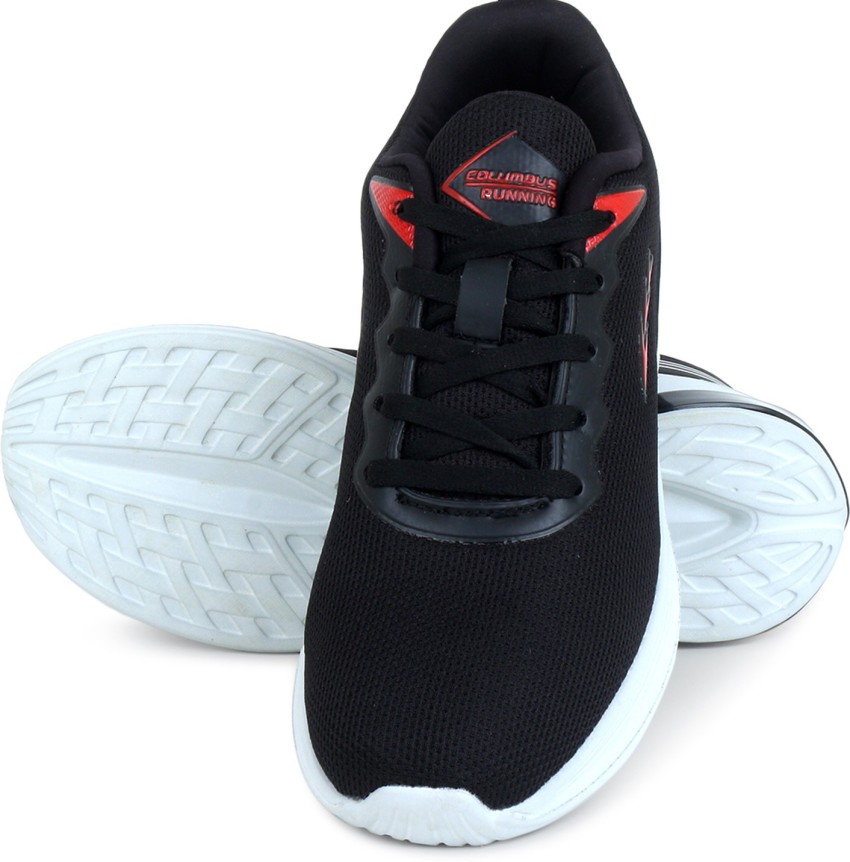 Columbus men black running on sale shoes