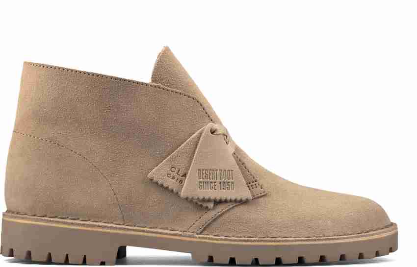 clarks sand suede