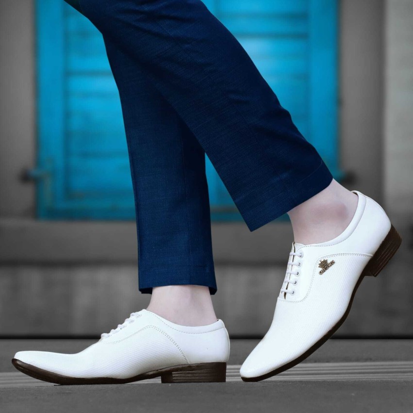 RHA COMPANY Stylish White Formal Shoes Slip On For Men Party Wear For Men Buy RHA COMPANY Stylish White Formal Shoes Slip On For Men Party Wear For Men Online at