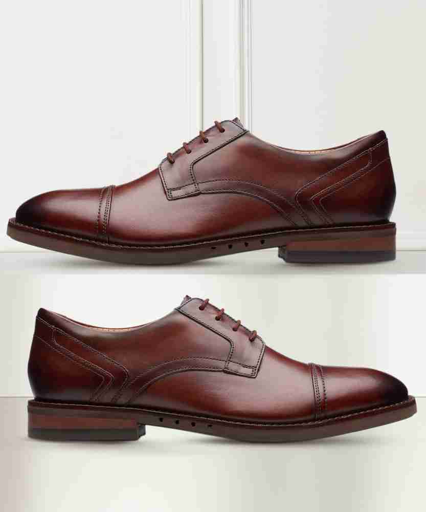 Clarks top mahogany leather