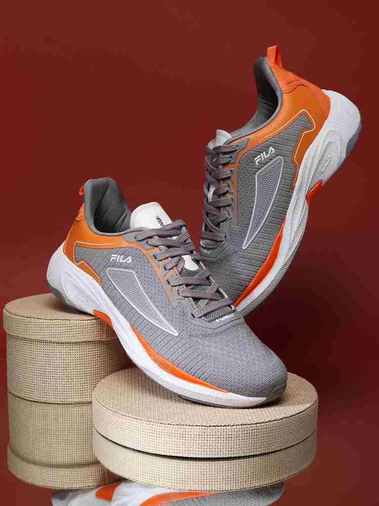 Fila orange running shoes top