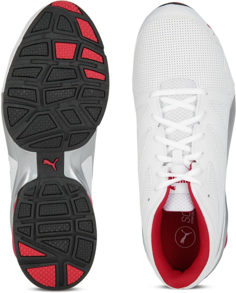 PUMA Tazon Modern SL FM Running Shoes For Men Buy Puma White High Risk Red Color PUMA Tazon Modern SL FM Running Shoes For Men Online at Best Price Shop Online