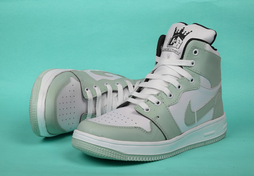 Cool And Creative Sneakers For Men Jordan Shoes White Green
