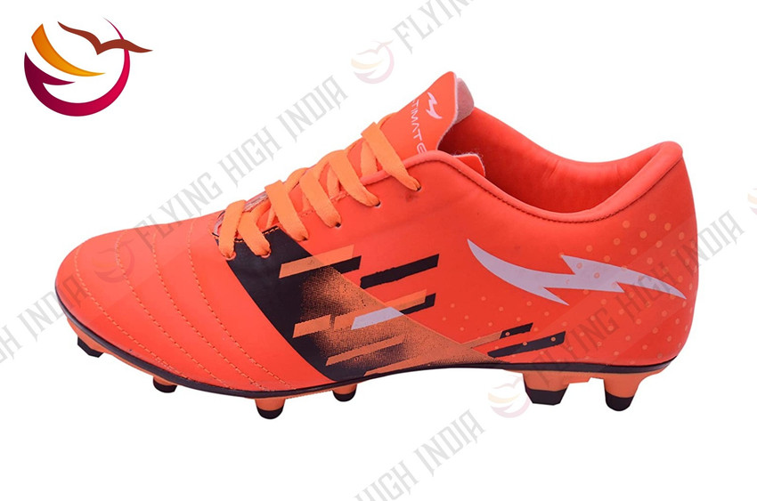 Orange cheap soccer boots