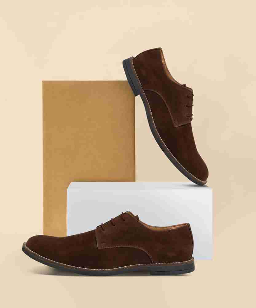 Casual suede 2024 derby shoes