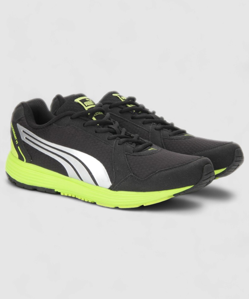 PUMA Descendant v2 Running Shoes For Men Buy black puma silver lime punch Color PUMA Descendant v2 Running Shoes For Men Online at Best Price Shop Online for Footwears in India