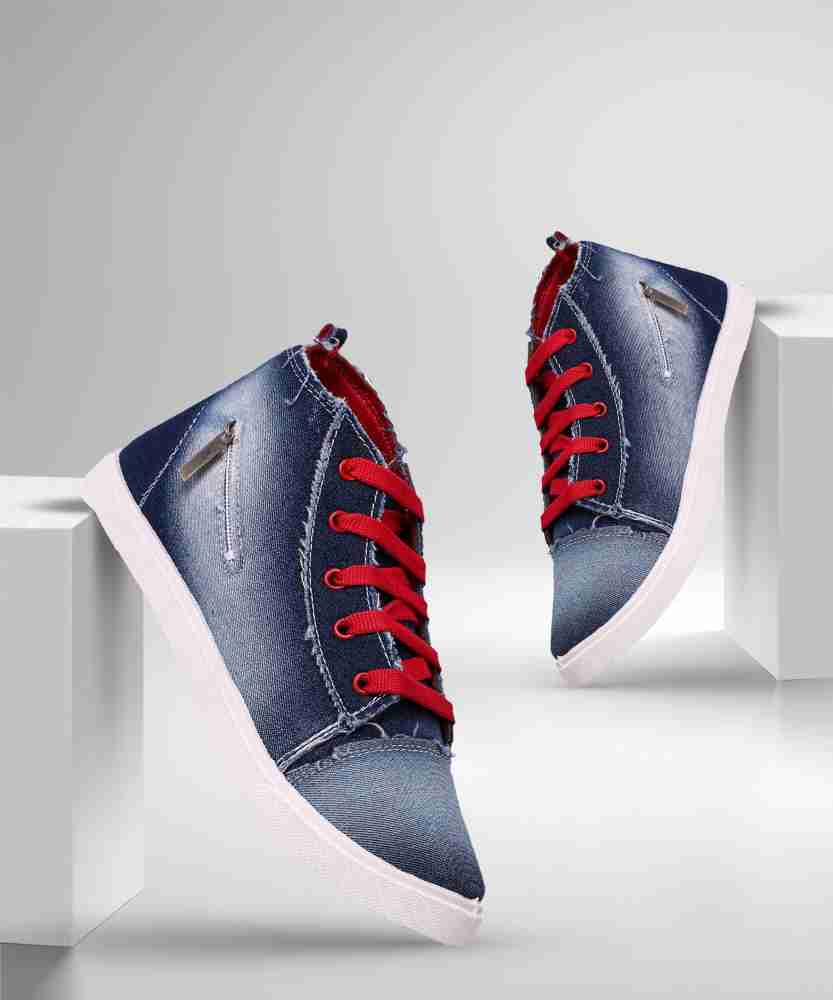 Creattoes Perfect Stylish Denim Shoes Sneakers For Women Buy Creattoes Perfect Stylish Denim Shoes Sneakers For Women Online at Best Price Shop Online for Footwears in India Flipkart