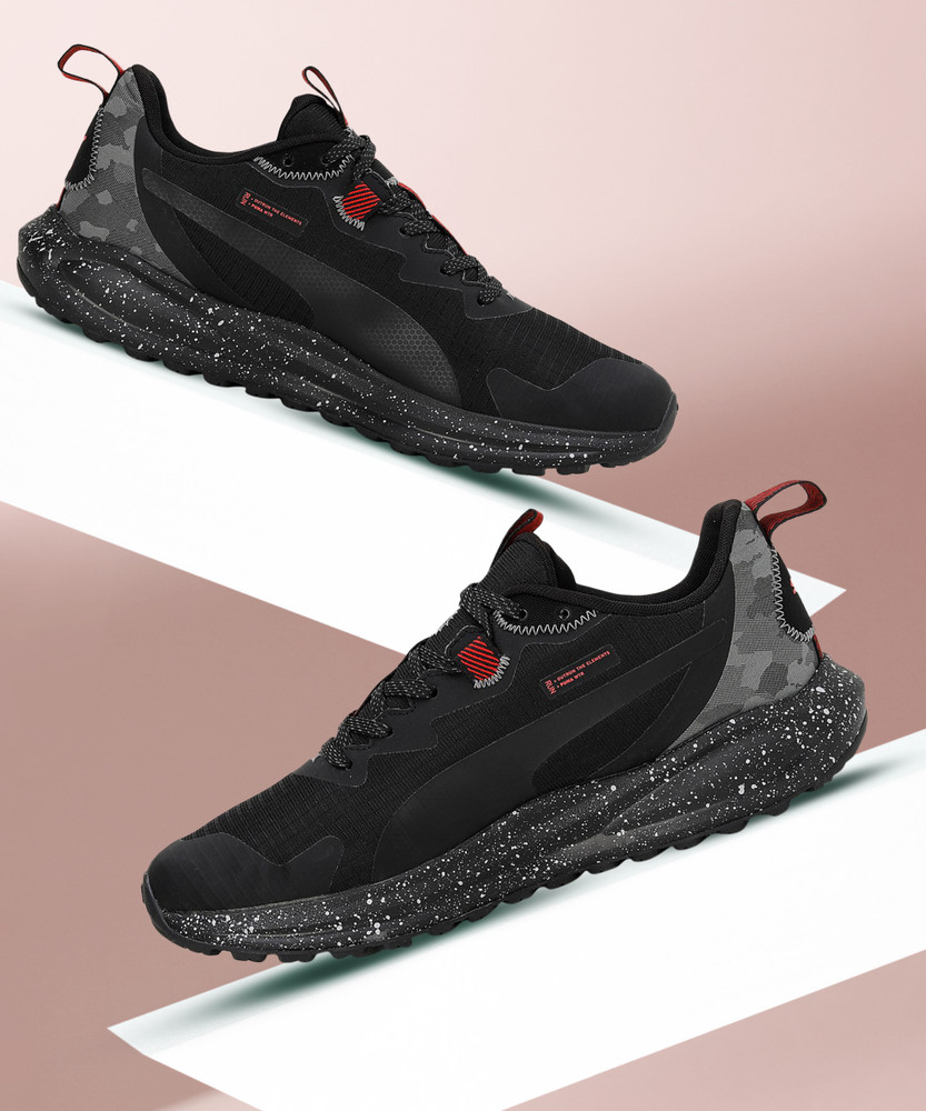 Puma runner black sales