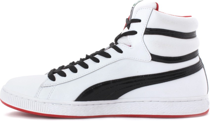 PUMA Rs Hi Leather High Ankle Sneakers For Men Buy White Black Ribbon Red Color PUMA Rs Hi Leather High Ankle Sneakers For Men Online at Best Price Shop Online