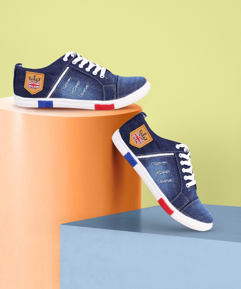 Denim store shoes flipkart