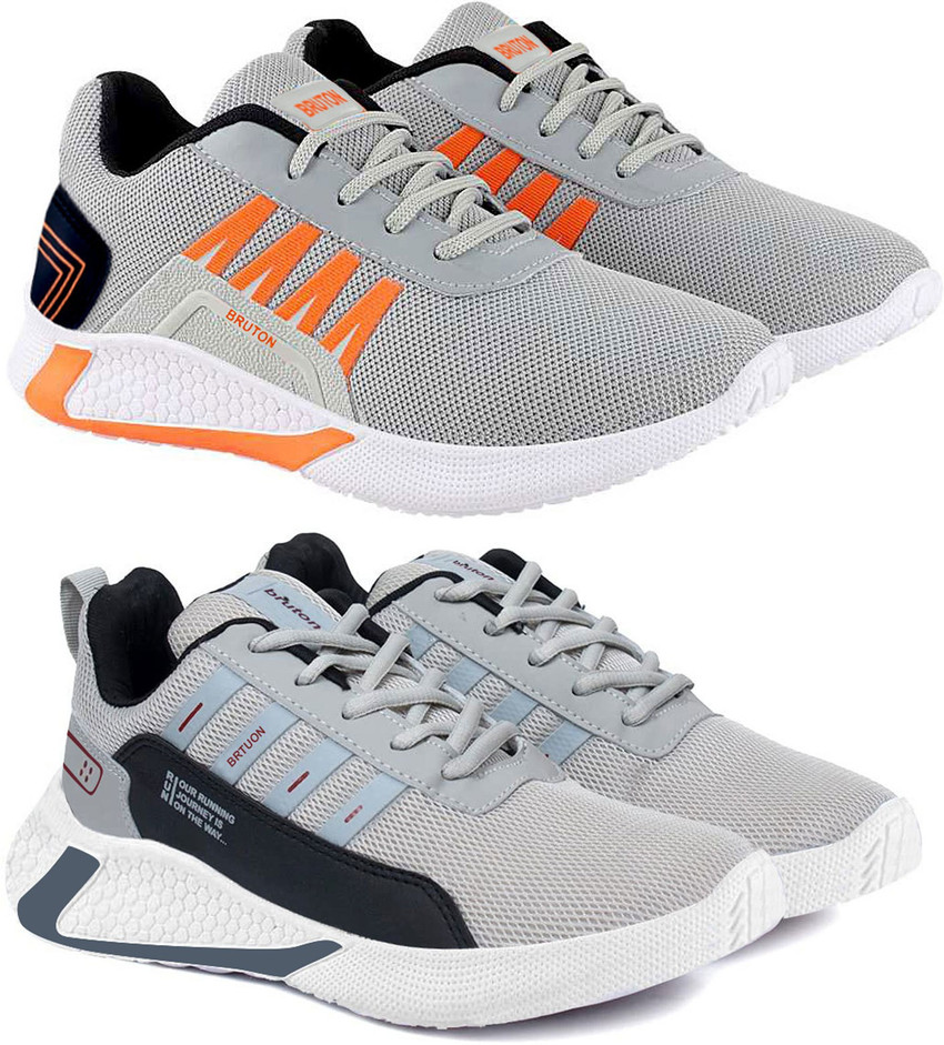 BRUTON Combo Pack of 2 Sports Shoes Running Shoes For Men Running Shoes For Men