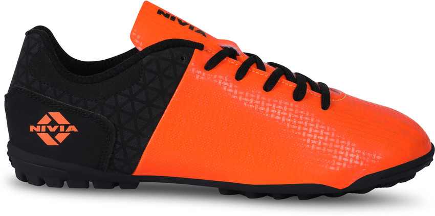 Nivia aviator football shoes discount black orange